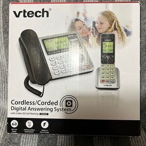 Vtech cordless/corded digital answering system with caller ID/call waiting